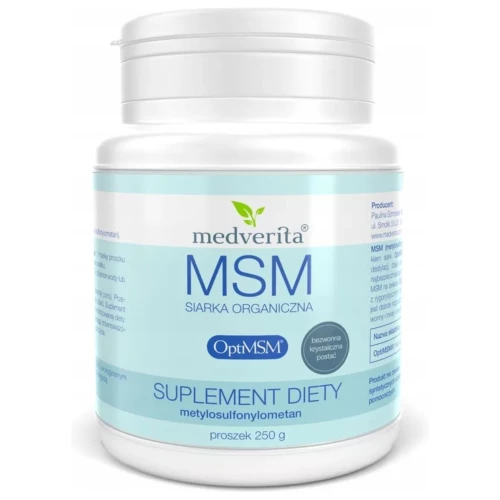 Medverita - MSM siarka organiczna OptiMSM® - 250 g